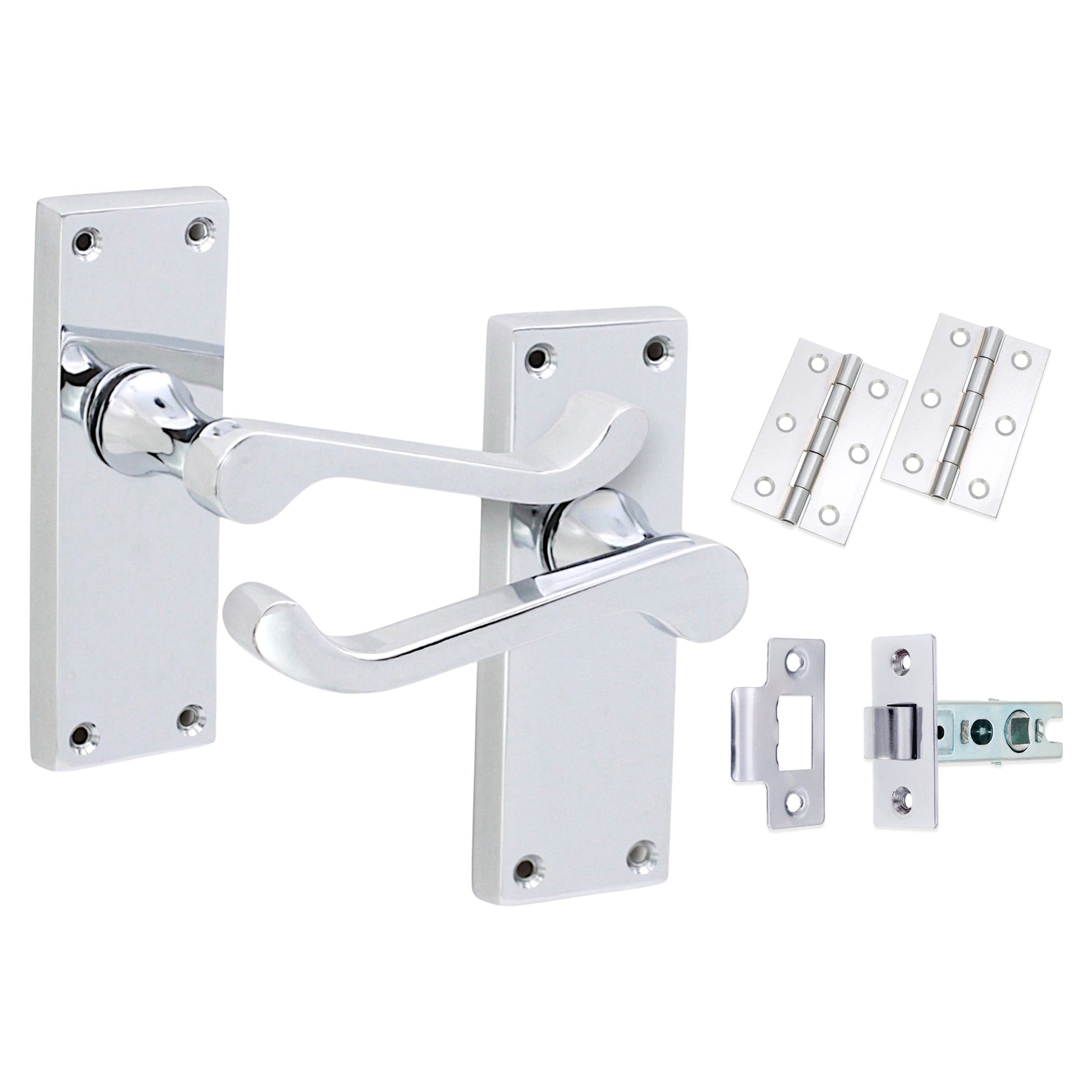 Lever on Backplate Latch Pack Home Decor