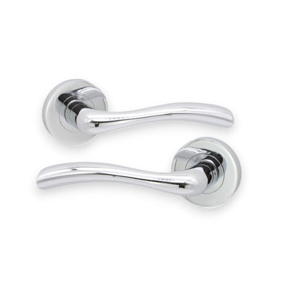 Zofie Lever on Rose Polished Chrome Latch Pack