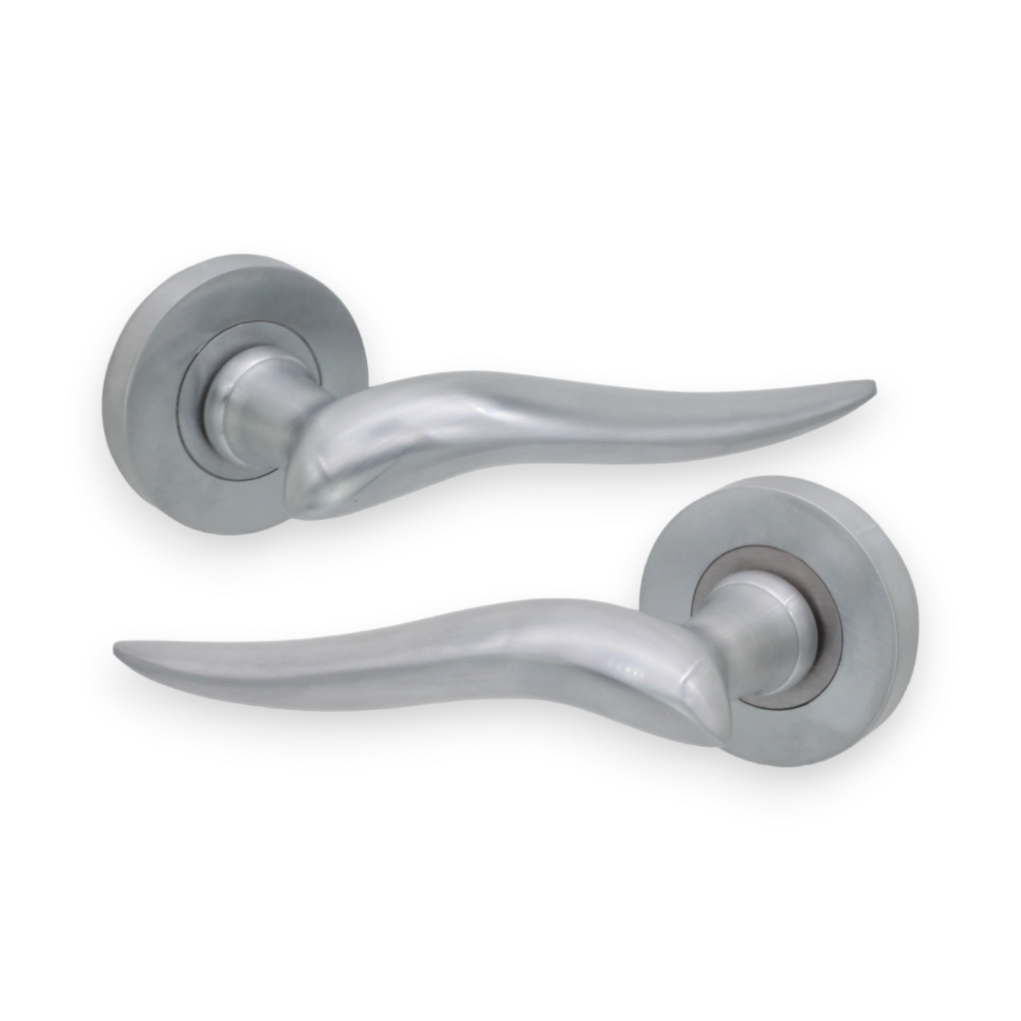 Flavia Lever on Rose Satin Chrome Bathroom Pack