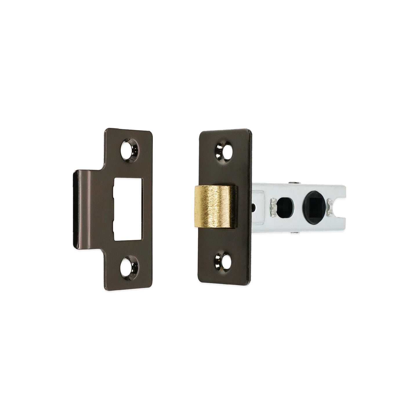 Poignée de porte à levier Leygo, loquet en nickel noir