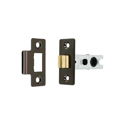 Poignée de porte à levier Leygo, loquet en nickel noir