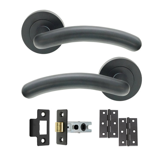 Poignée de porte Taurus Lever, loquet gris anthracite