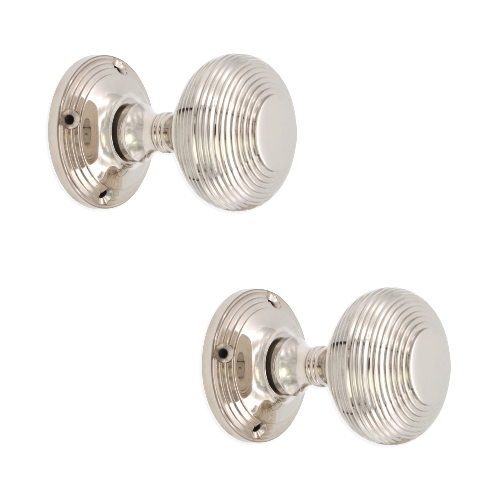 Beehive Door Knob Polished Nickel Home Decor