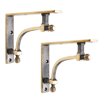 Aged Brass Shelf Bracket Home Decor 