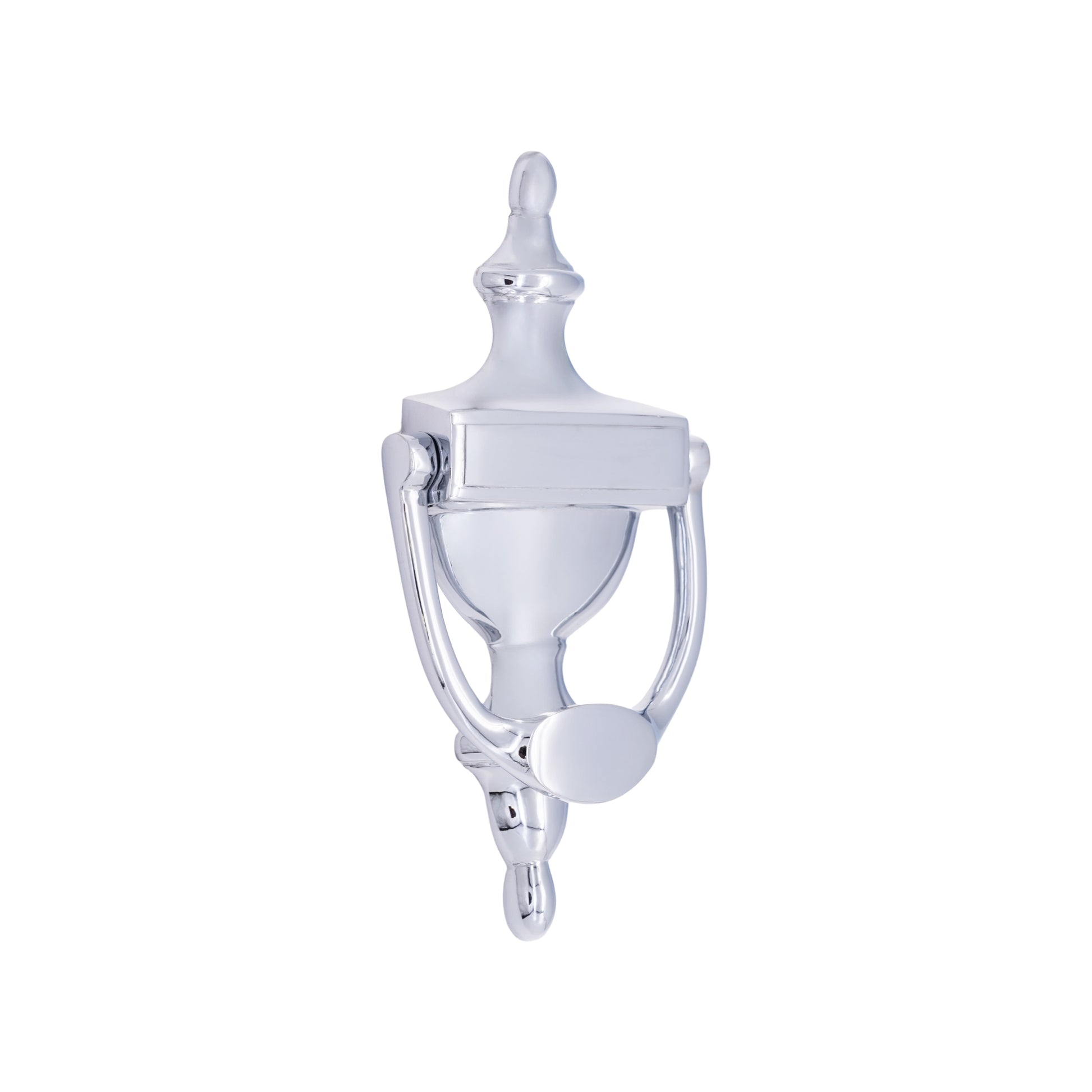 Polished Chrome Victorian Door Knocker Home Decor