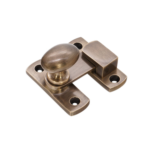 Oval Cupboard Latch Antique Brass