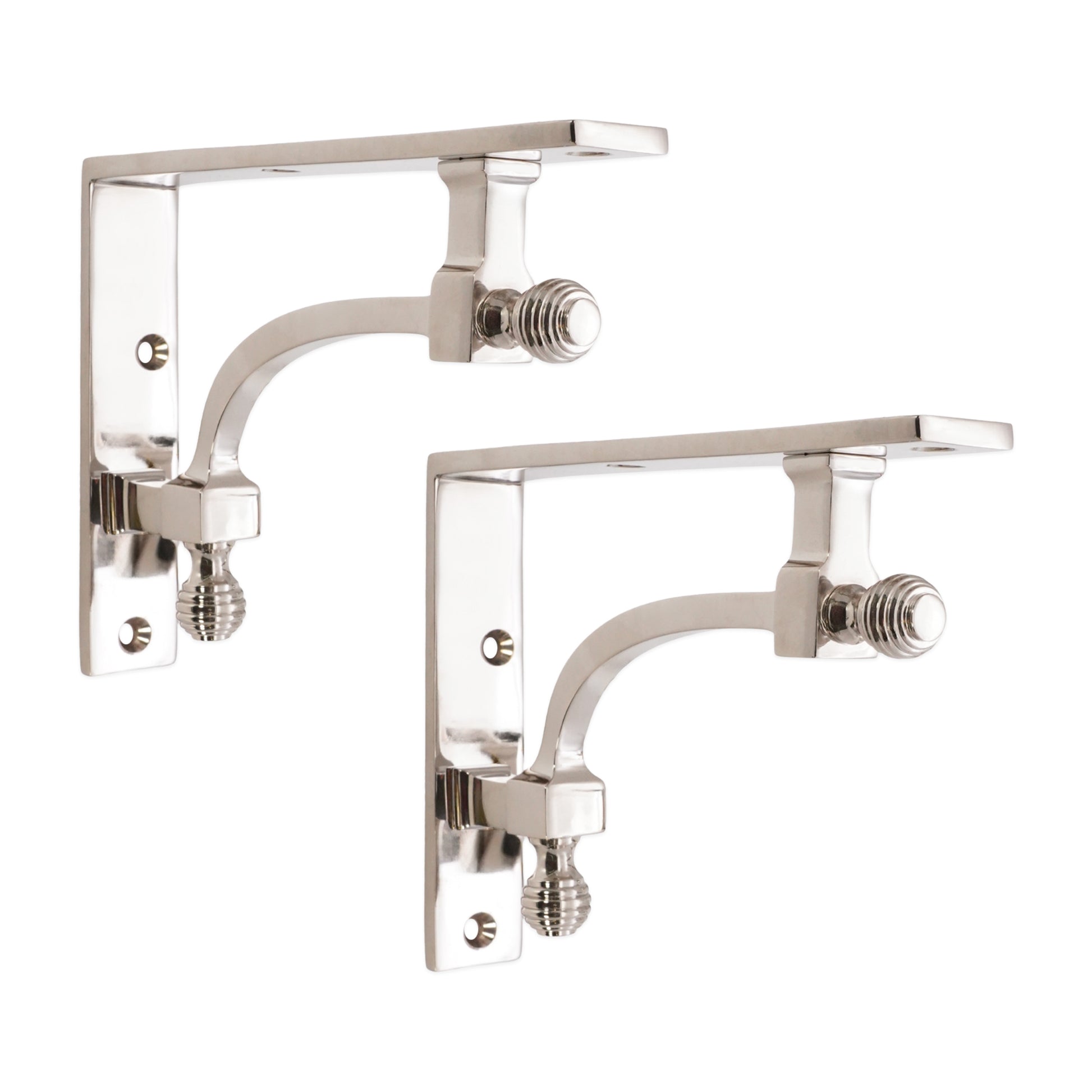 Polished Nickel Shelf Bracket Home Decor 