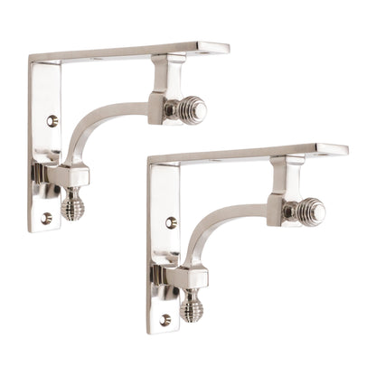 Polished Nickel Shelf Bracket Home Decor 