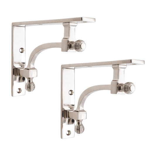 Polished Nickel Shelf Bracket Home Decor 