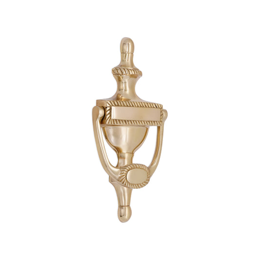Georgian Door Knocker 150mm Polished Brass