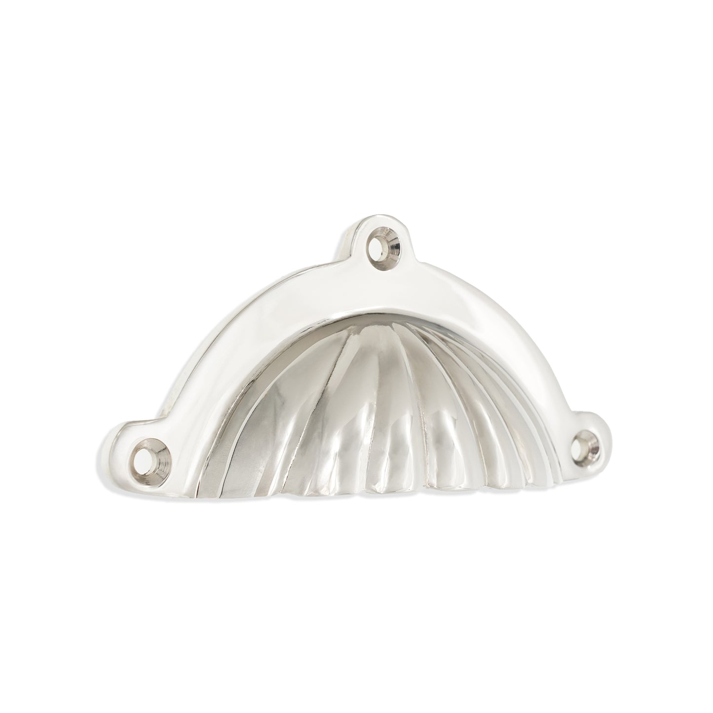 Shell Cup Pull Polished Nickel