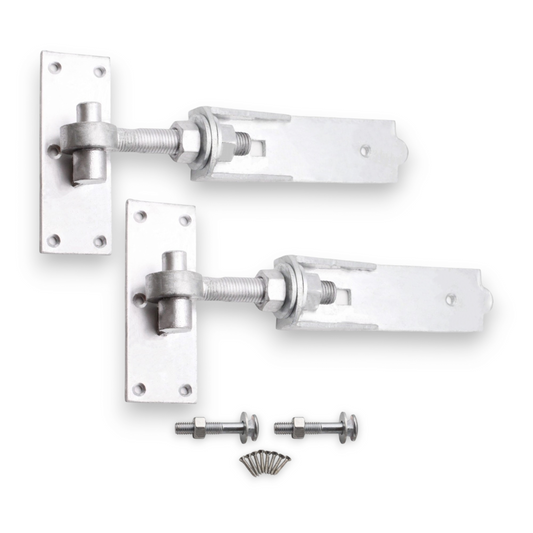 Hook and Band Hinge (2)- Adjustable 8" - 200mm Zinc