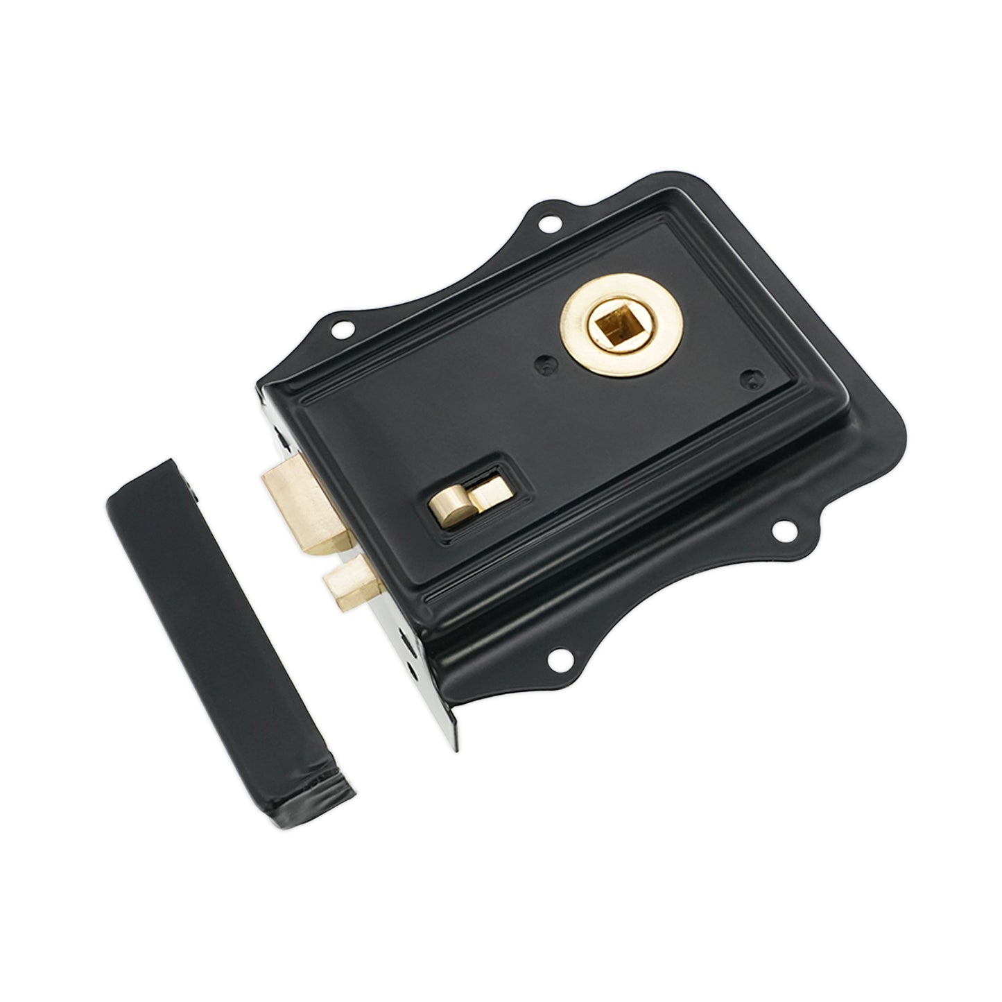 Iron Rim Lock Olde - Black/Brass 