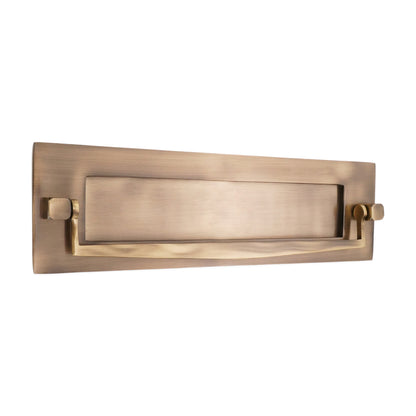 Victorian Knocker Postal Plate 250mm Antique Brass Home Decor