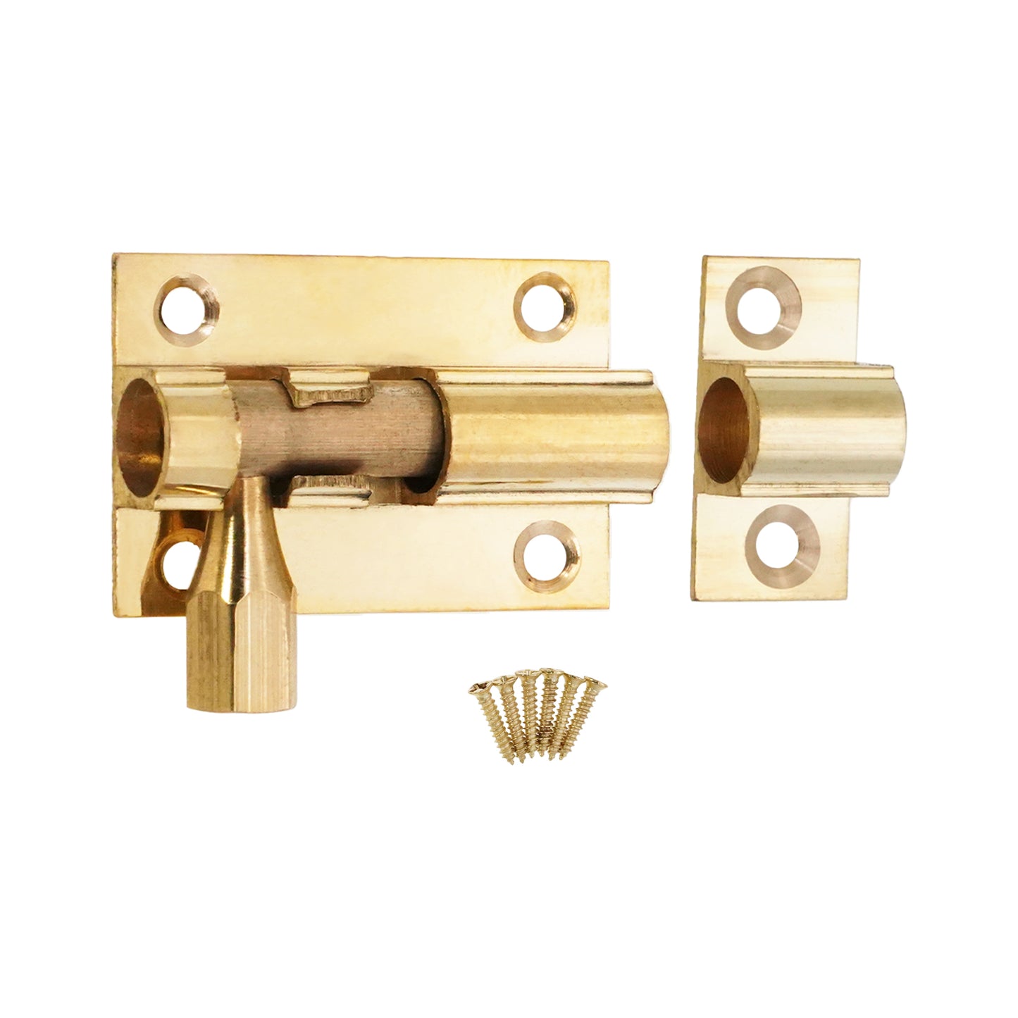 Polished Brass Barrel Bolt Home Decor 