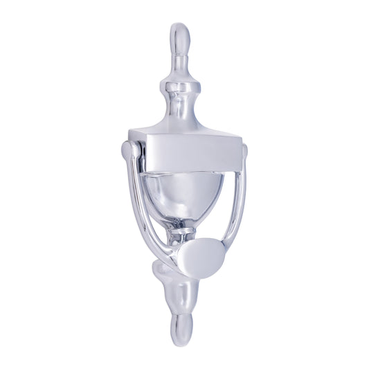 Heurtoir de porte victorien 200 mm Chrome poli