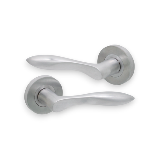 Türgriff mit Pearle-Hebel, satiniertes Chrom