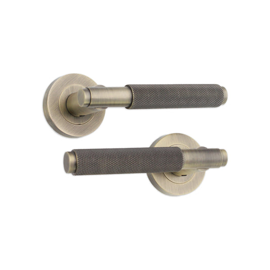 Knurled Lever on Rose Matt Antique Home Decor
