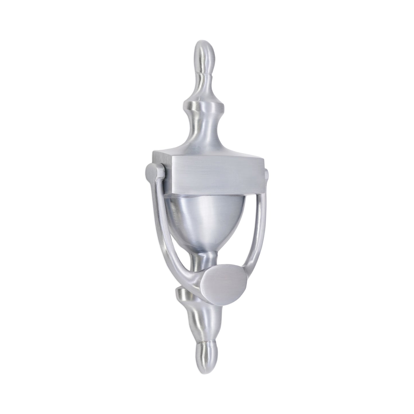 Satin Chrome Victorian Door Knocker Home Decor