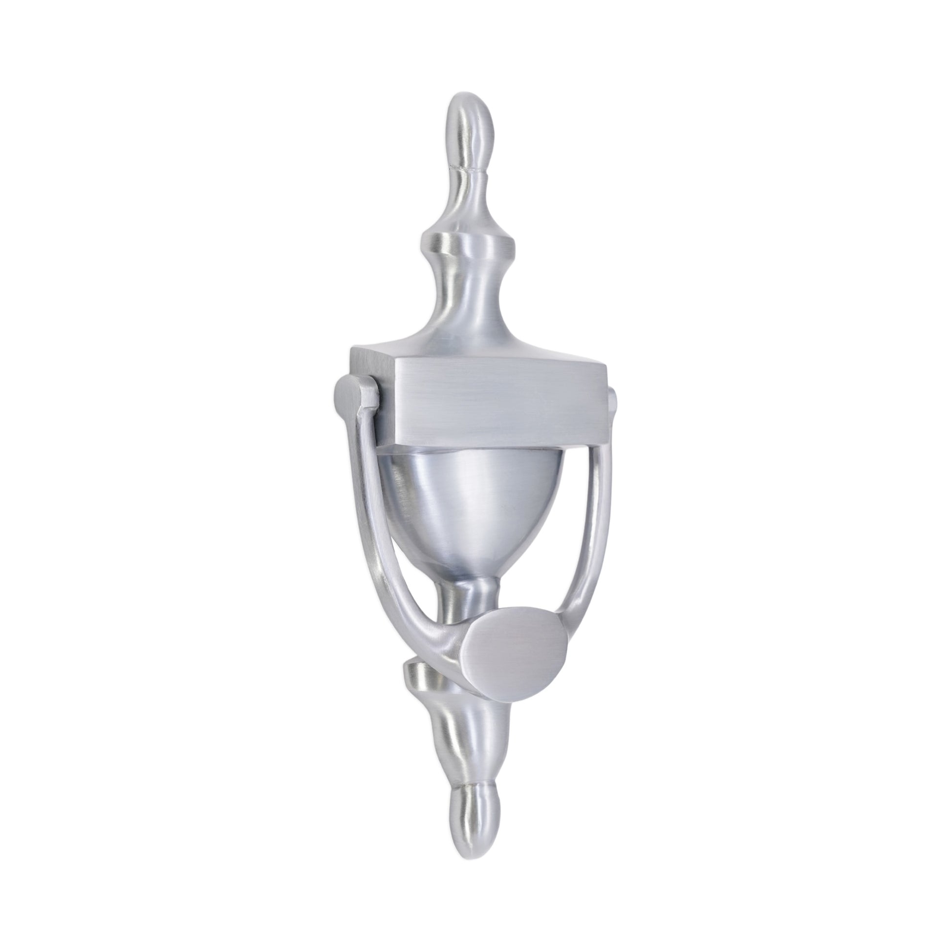 Satin Chrome Victorian Door Knocker Home Decor