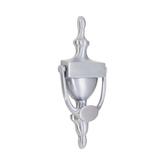 Heurtoir de porte victorien 200 mm chrome satiné
