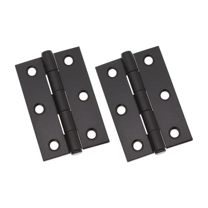 NON CE Mild Steel Butt Hinges - Black Nickel