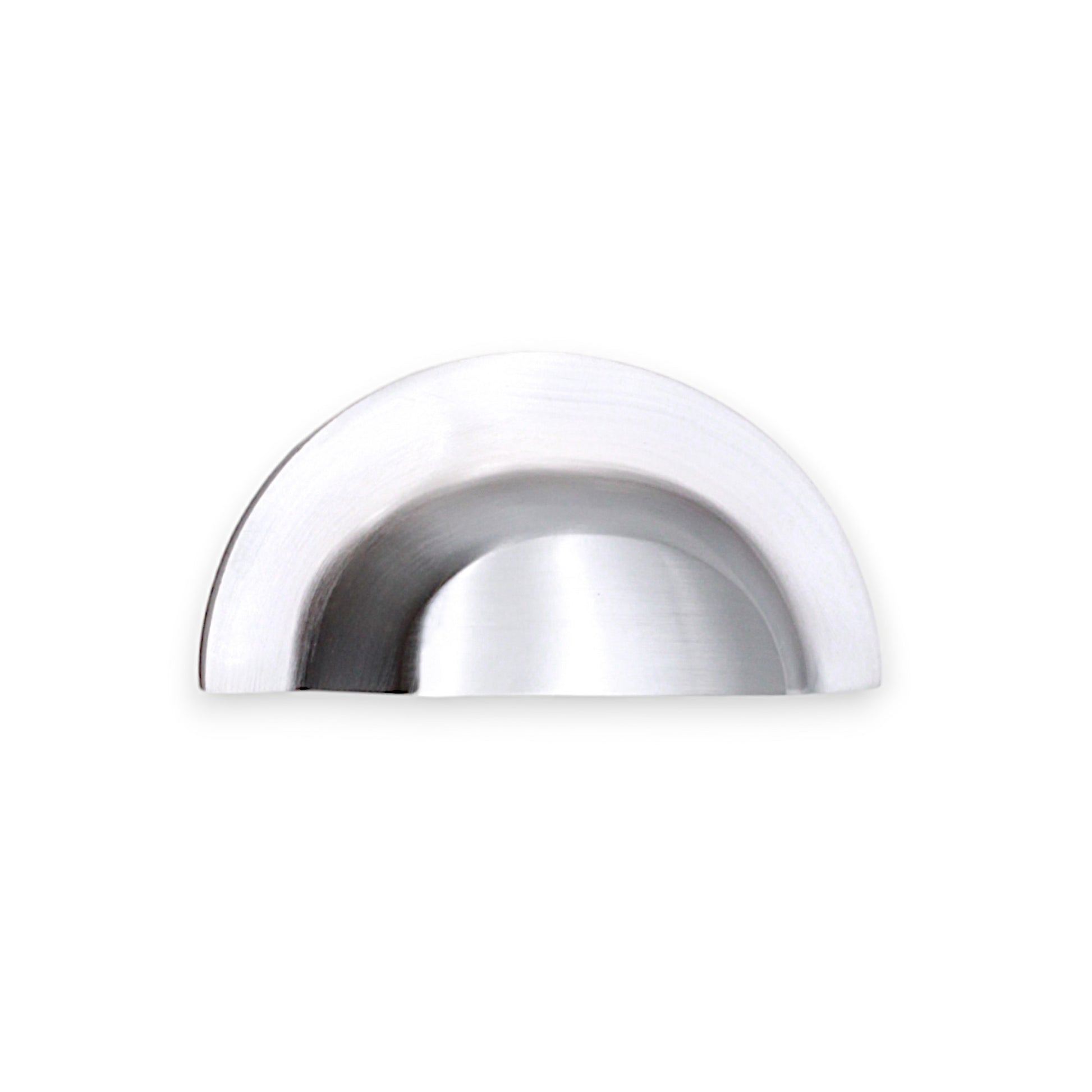 Slim Cup Handle Large Satin Chrome Home Decor