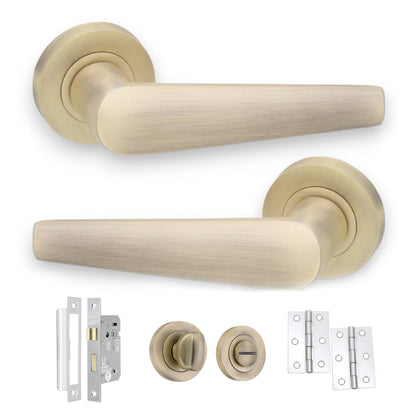 Lever on Rose Bath Pack Home Decor