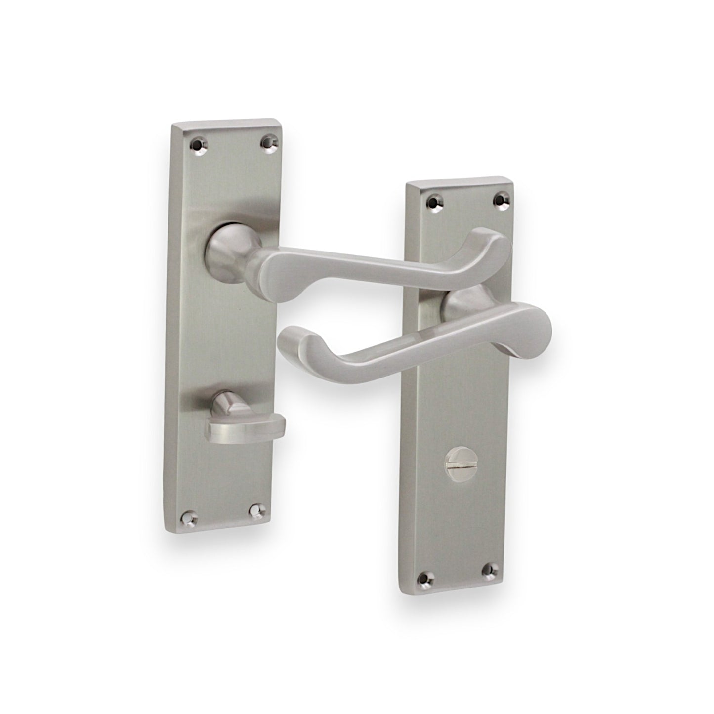 Satin Nickel Victorian Scroll PRIVACY Lever Handle 150mm Home Decor  