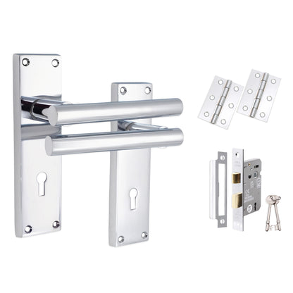 Lever on Backplate Lock Pack Home Decor