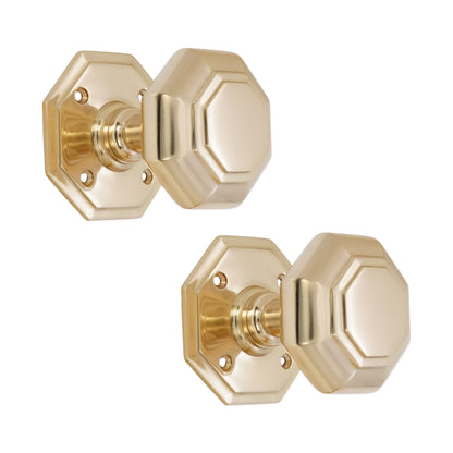 Octagonal Mortice Door Knobs Home Decor 