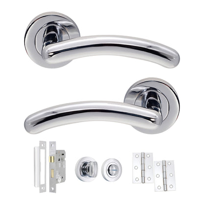 Lever on Rose Bath Pack Home Decor