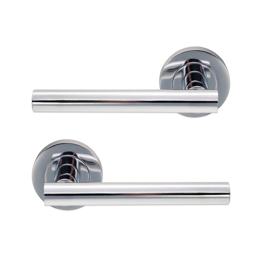 Poignée de porte à levier Jura Chrome poli