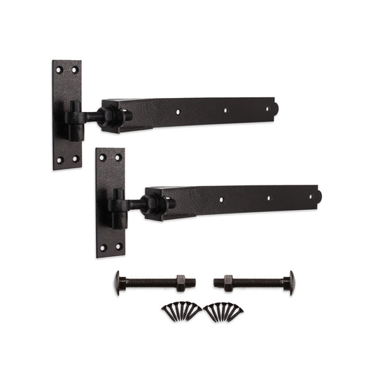 Hook and Band Hinge (2)- Adjustable 18" - 450mm Black