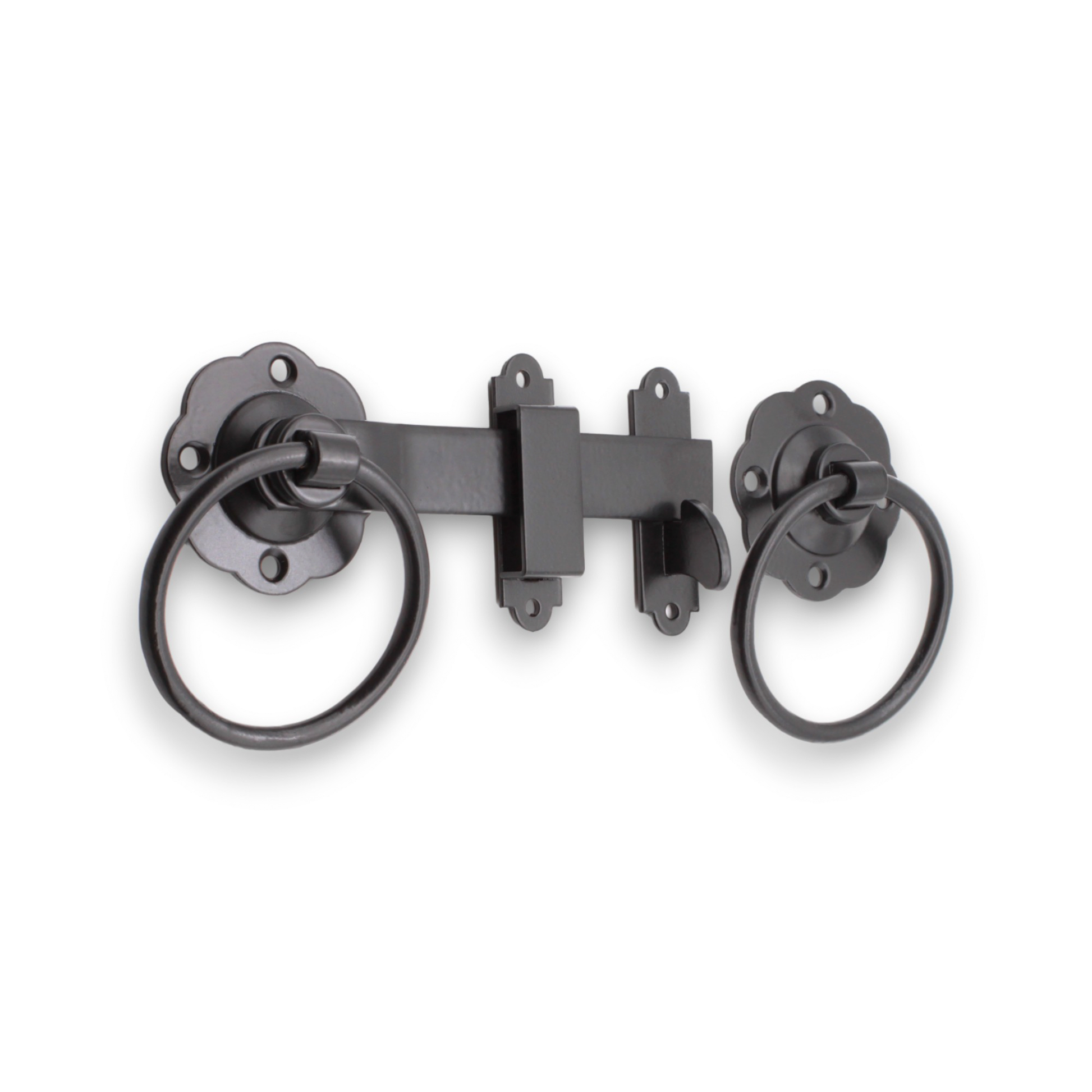 Black Ring Gate Latch Home Decor 