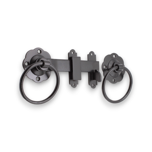Ring Gate Latch - Plain Black