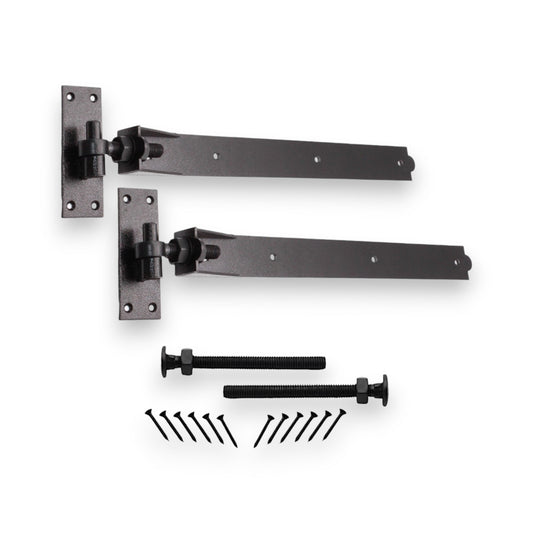 Hook and Band Hinge (2)- Adjustable 24" - 600mm Black