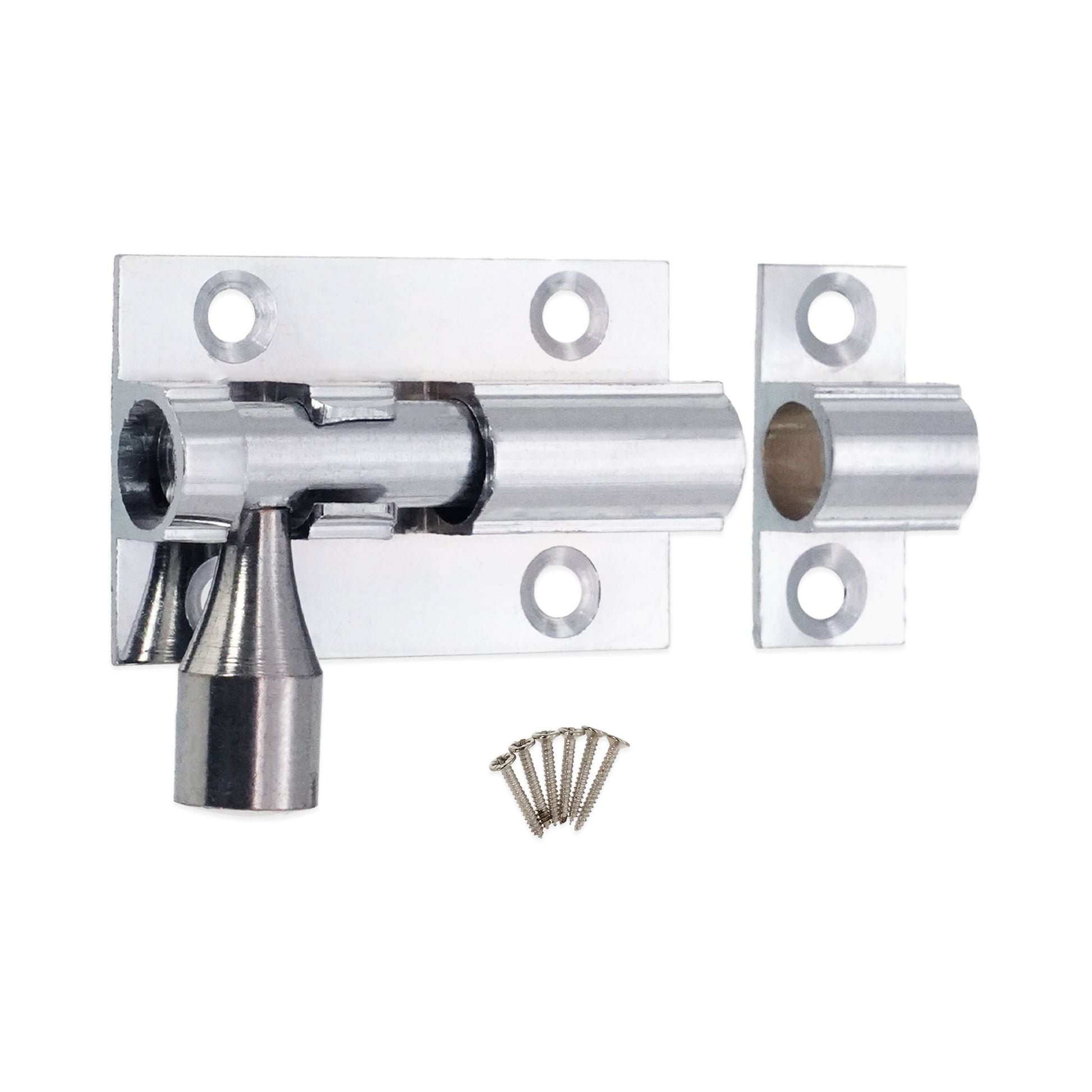Polished Chrome Brass Barrel Bolt Home Decor