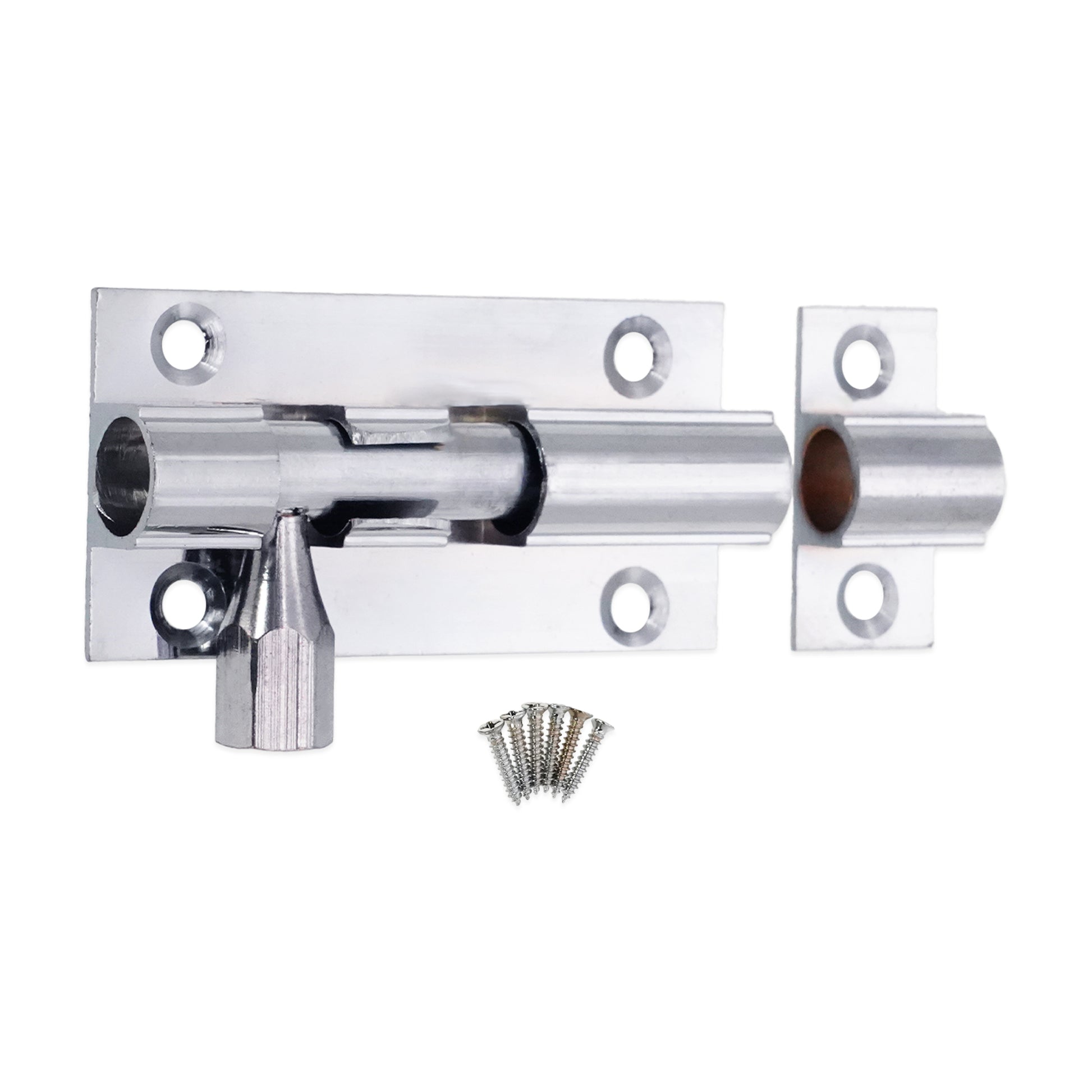 Polished Chrome Brass Barrel Bolt Home Decor
