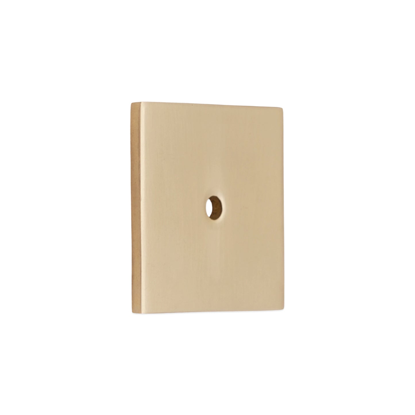 Square Backplate for Cupboard Knobs Polished Brass