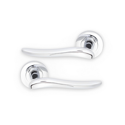 Senza Lever on Rose Polished Chrome Lock Pack