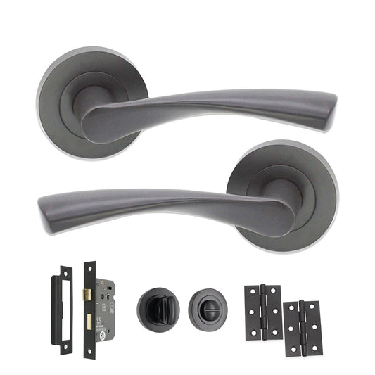 Mercury Lever Türgriff Gun Metal Grey Bad-Paket