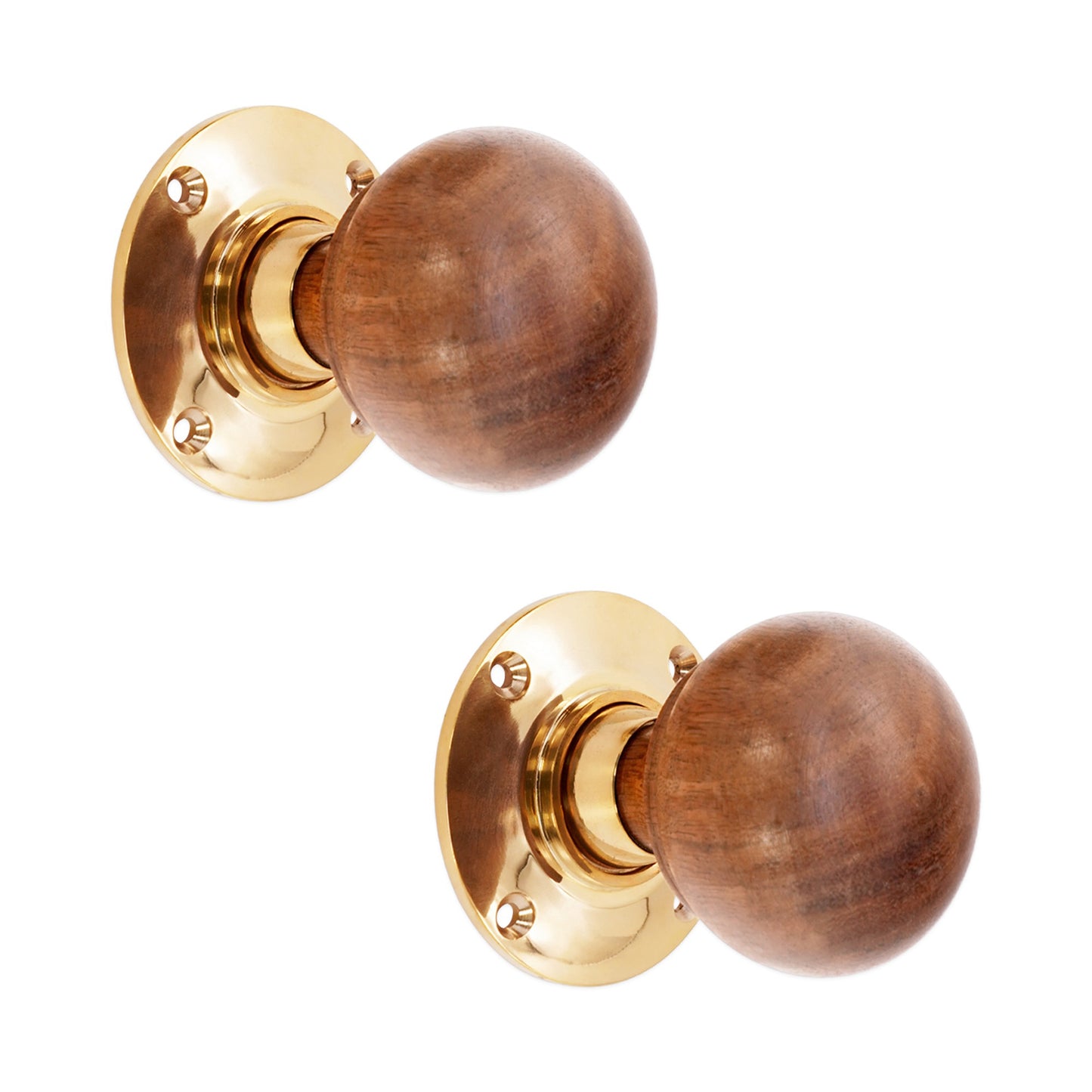 Rosewood Bun Door Knob Home Decor