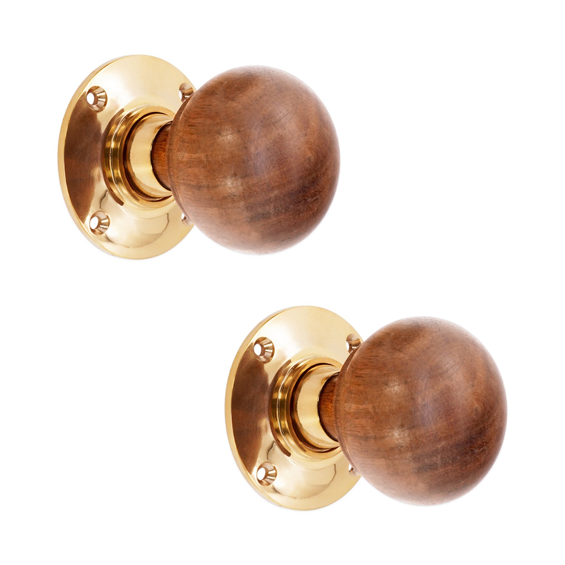 Rosewood Bun Door Knob Home Decor
