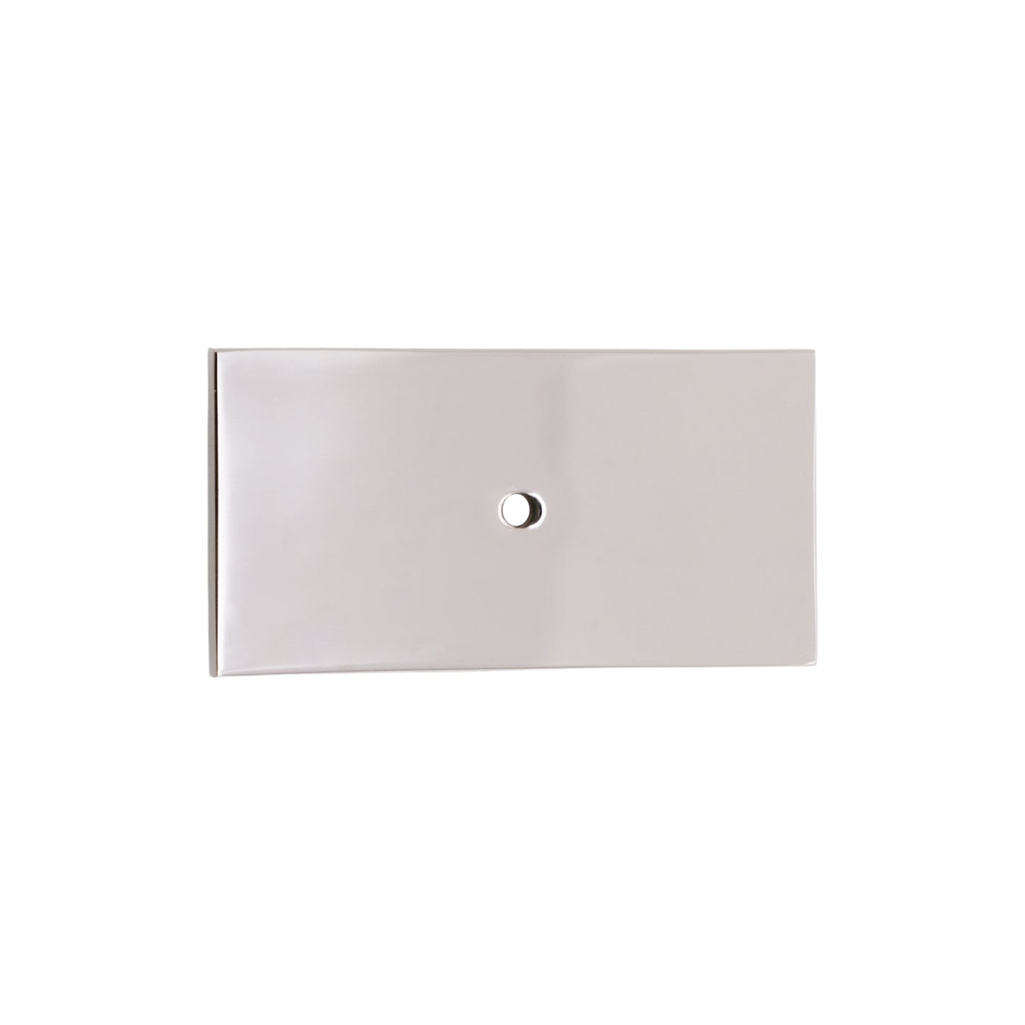 Rectangle Backplate for Cupboard Knobs Polished Nickel