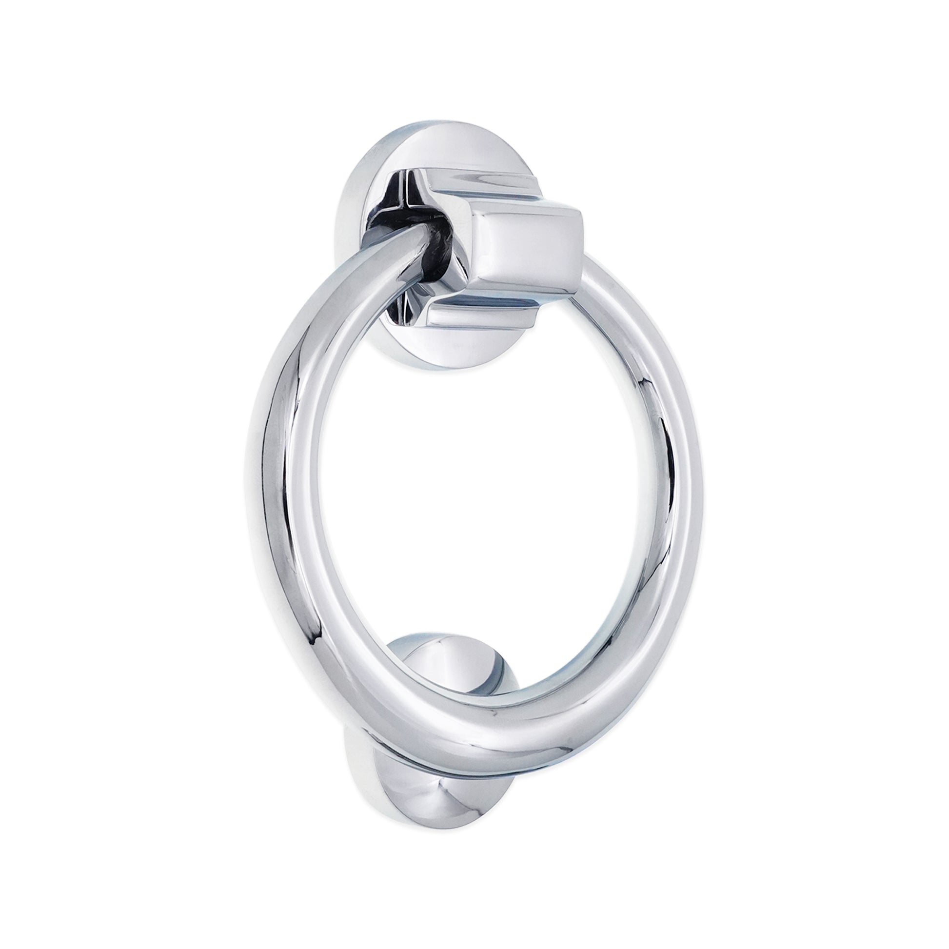 Polished Chrome Ring Door Knocker Home Décor