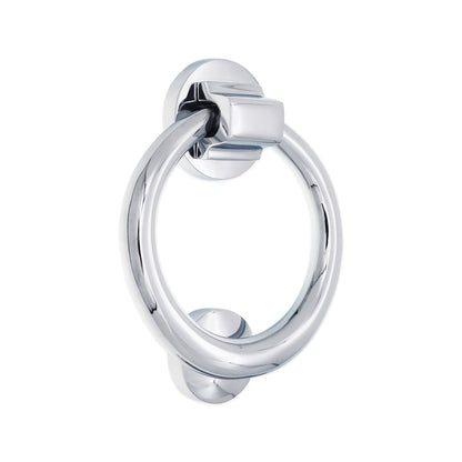 Polished Chrome Ring Door Knocker Home Décor