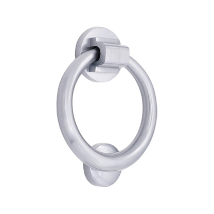 Satin Chrome Ring Door Knocker Home Décor