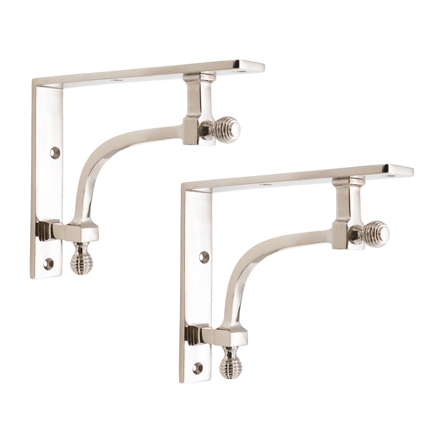 Polished Nickel Shelf Bracket Home Decor 