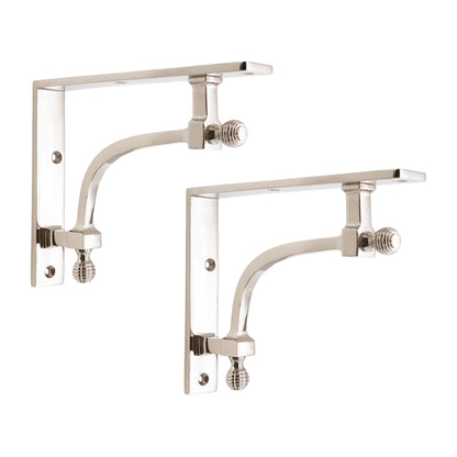 Polished Nickel Shelf Bracket Home Decor 